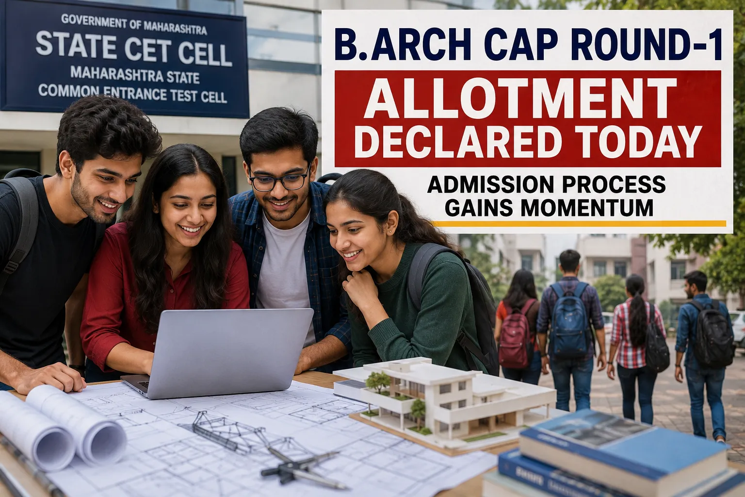 The Global Times | महाराष्ट्रातील प्रवेश प्रक्रियांना वेग; B.Arch CAP Round-1 चे...