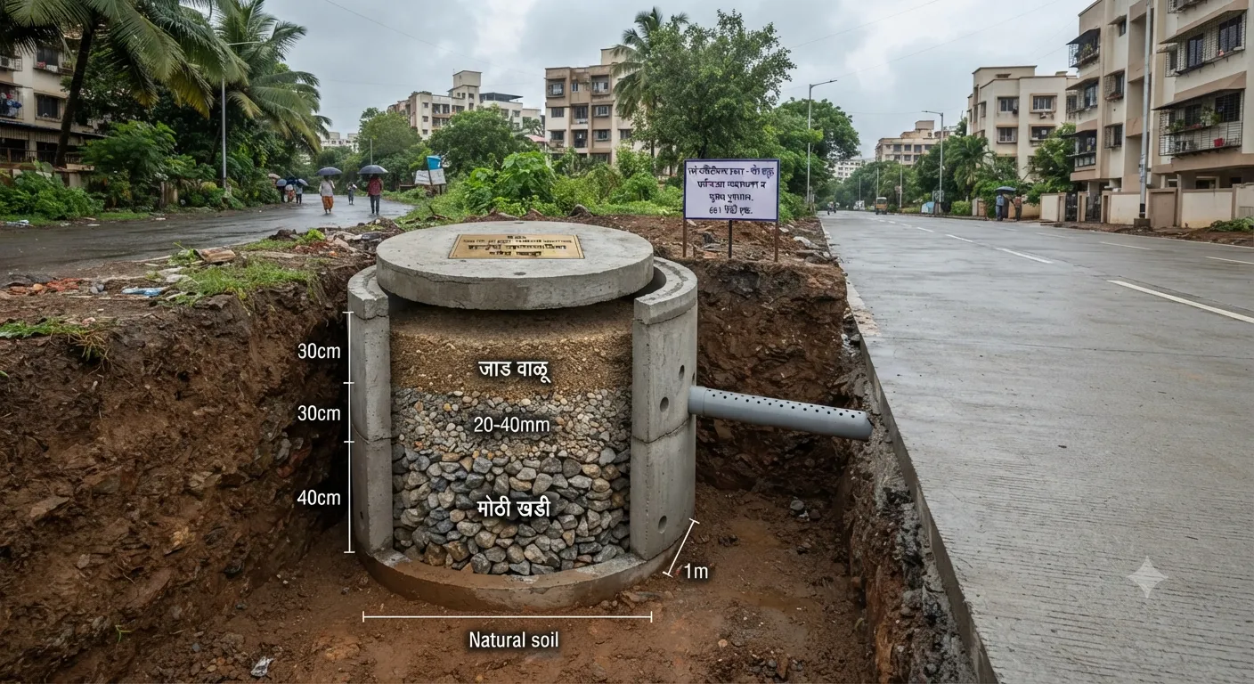 The Global Times | रस्ते काँक्रिटीकरण प्रकल्प अंतर्गत पर्जन्यजल...
