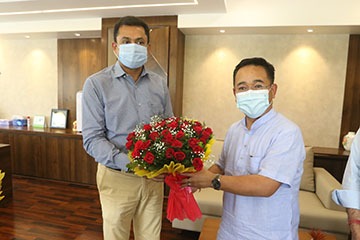 The Global Times | सिक्कीमच्या मुख्यंमंत्र्यांनी दिली सिडको भवनला भेट