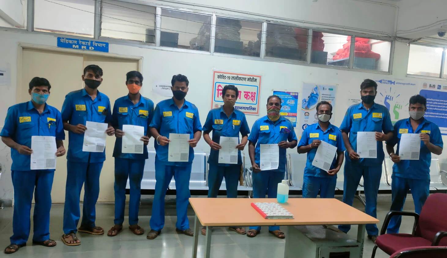 The Global Times | 135 घरगुती गॅस वितरण करणार्‍यांचे लसीकरण