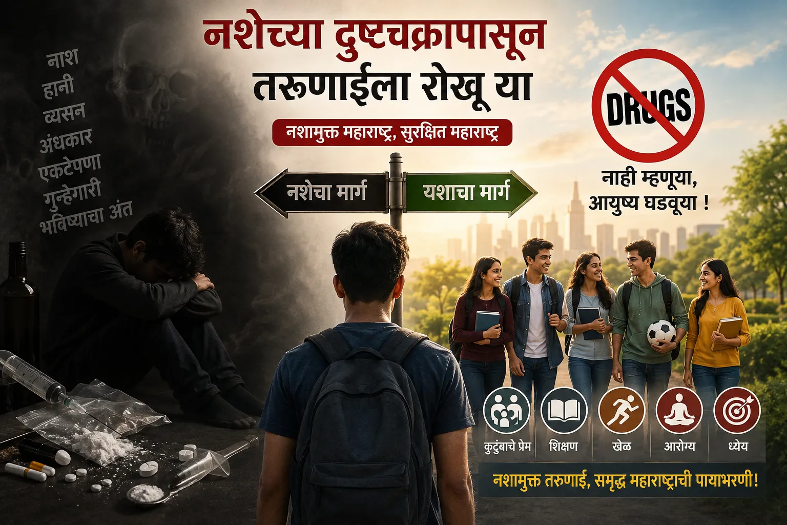 The Global Times | नशेच्या दुष्टचक्रापासून तरुणाईला रोखू या : मुख्यमंत्री