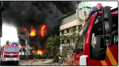 The Global Times | तळोजात एमआयडीसीत अग्नितांडव