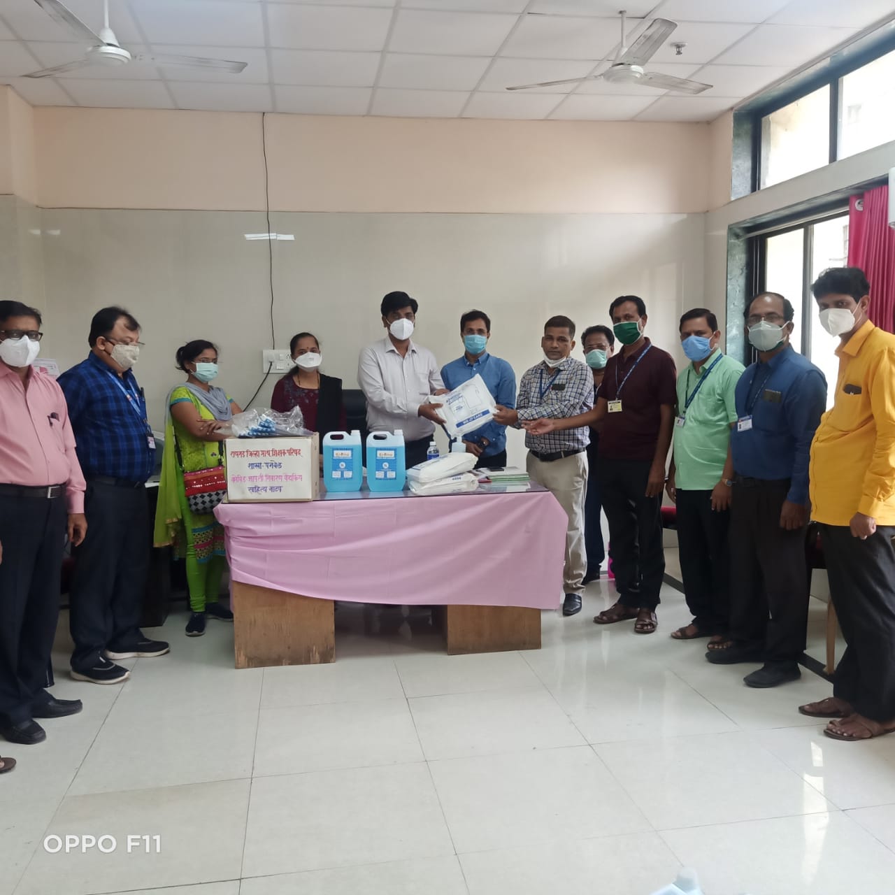 The Global Times | आपत्ती निवारण वैद्यकीय साहित्याचे वाटप